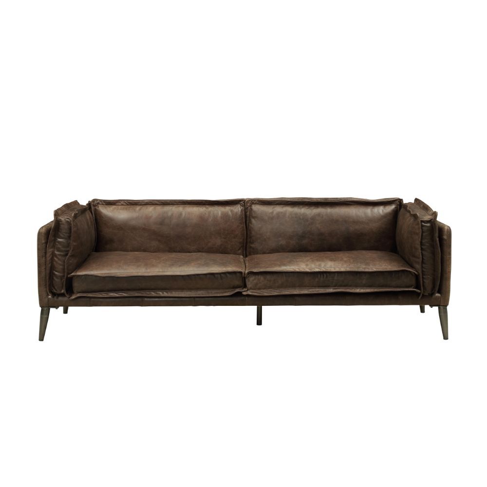 Porchester - Sofa - Distress Chocolate Top Grain Leather - Urban Living Furniture (Los Angeles, CA)