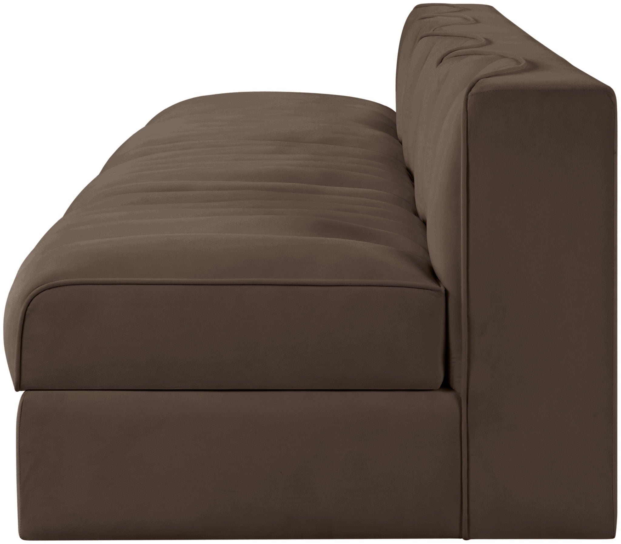 Rummi - Armless Velvet Performance Fabric Upholstered 4 Piece Modular Sofa - Urban Living Furniture (Los Angeles, CA)