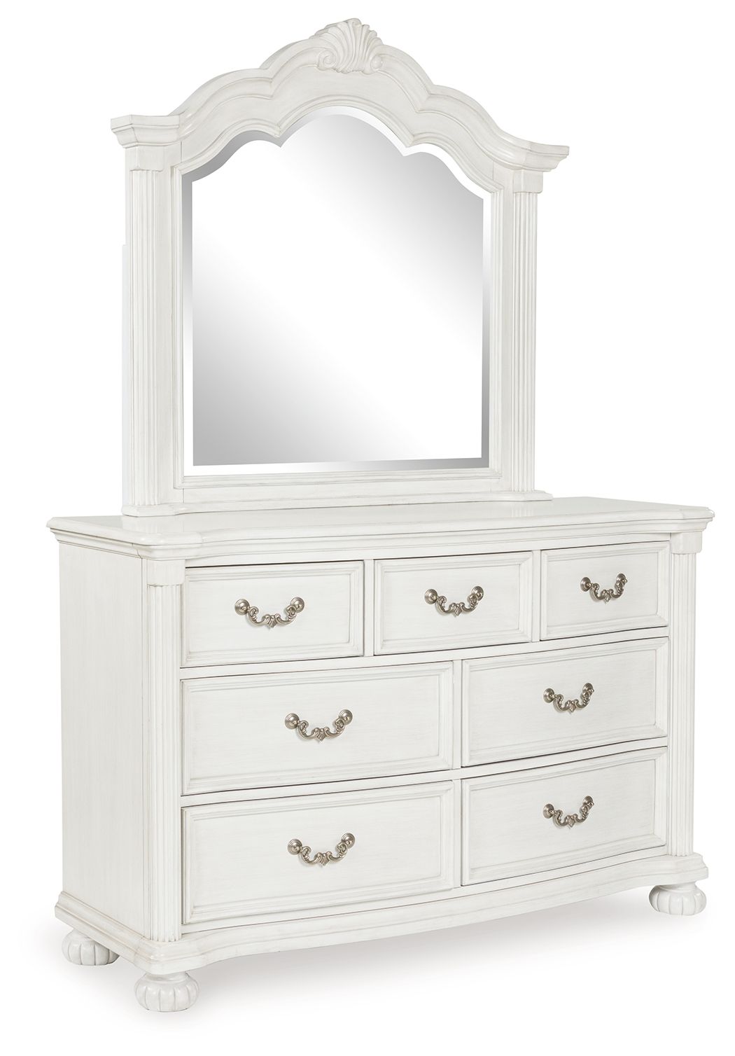 Montelaine - Antique White - Dresser And Mirror - Urban Living Furniture (Los Angeles, CA)