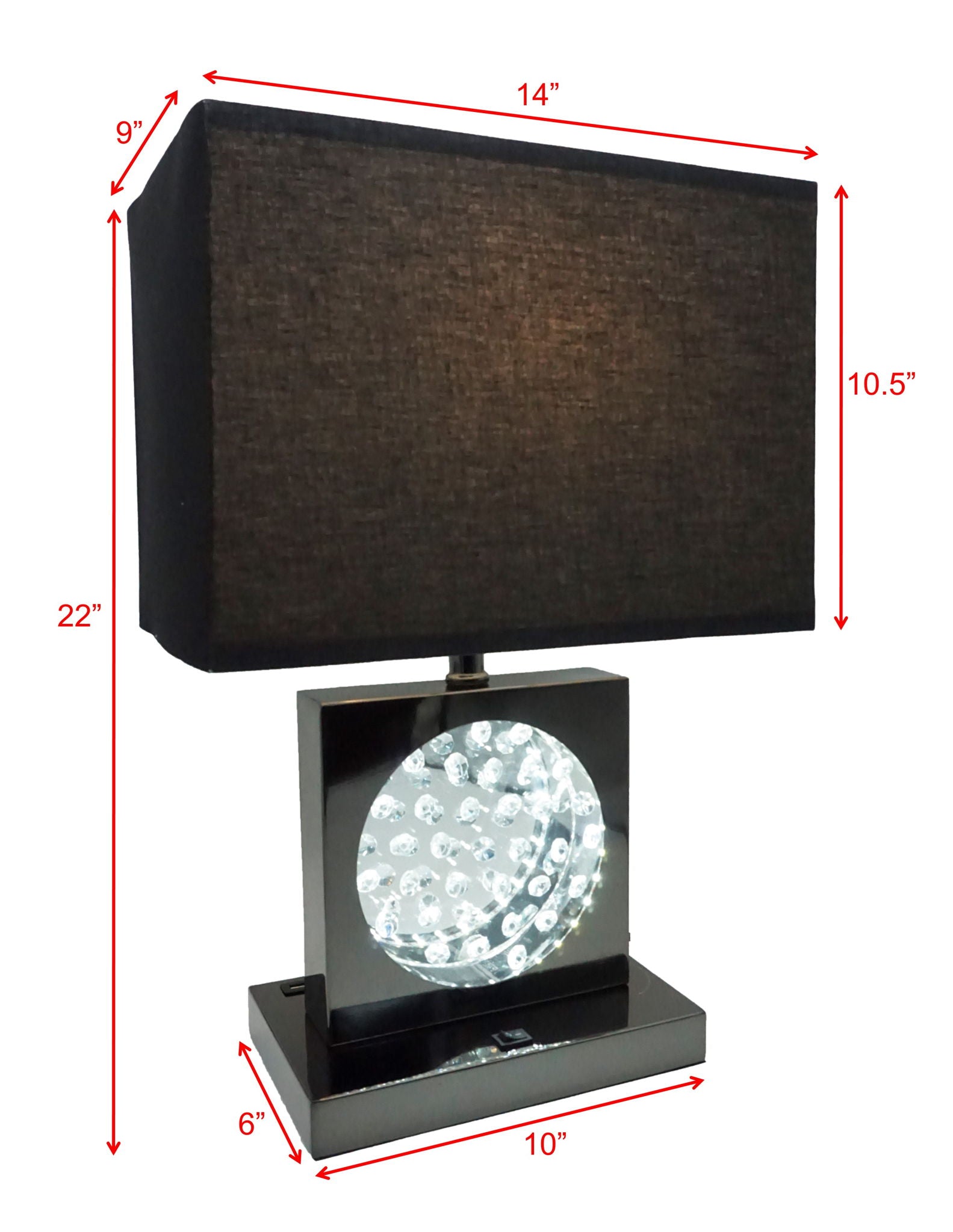Table Lamp - Black Nickel - Urban Living Furniture (Los Angeles, CA)