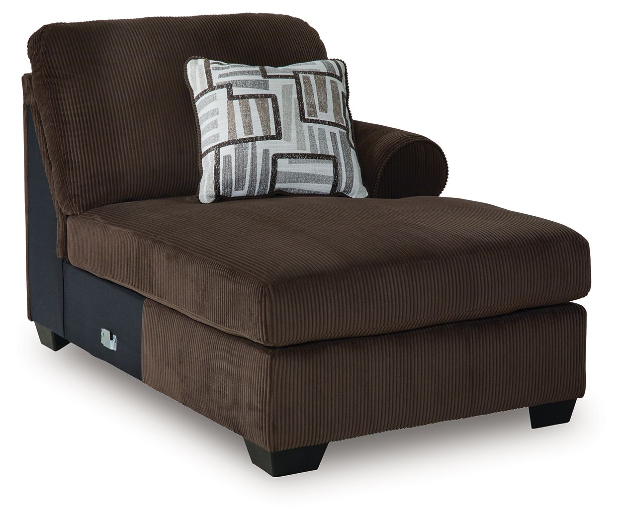 Kimlee - Chocolate - RAF Corner Chaise - Urban Living Furniture (Los Angeles, CA)