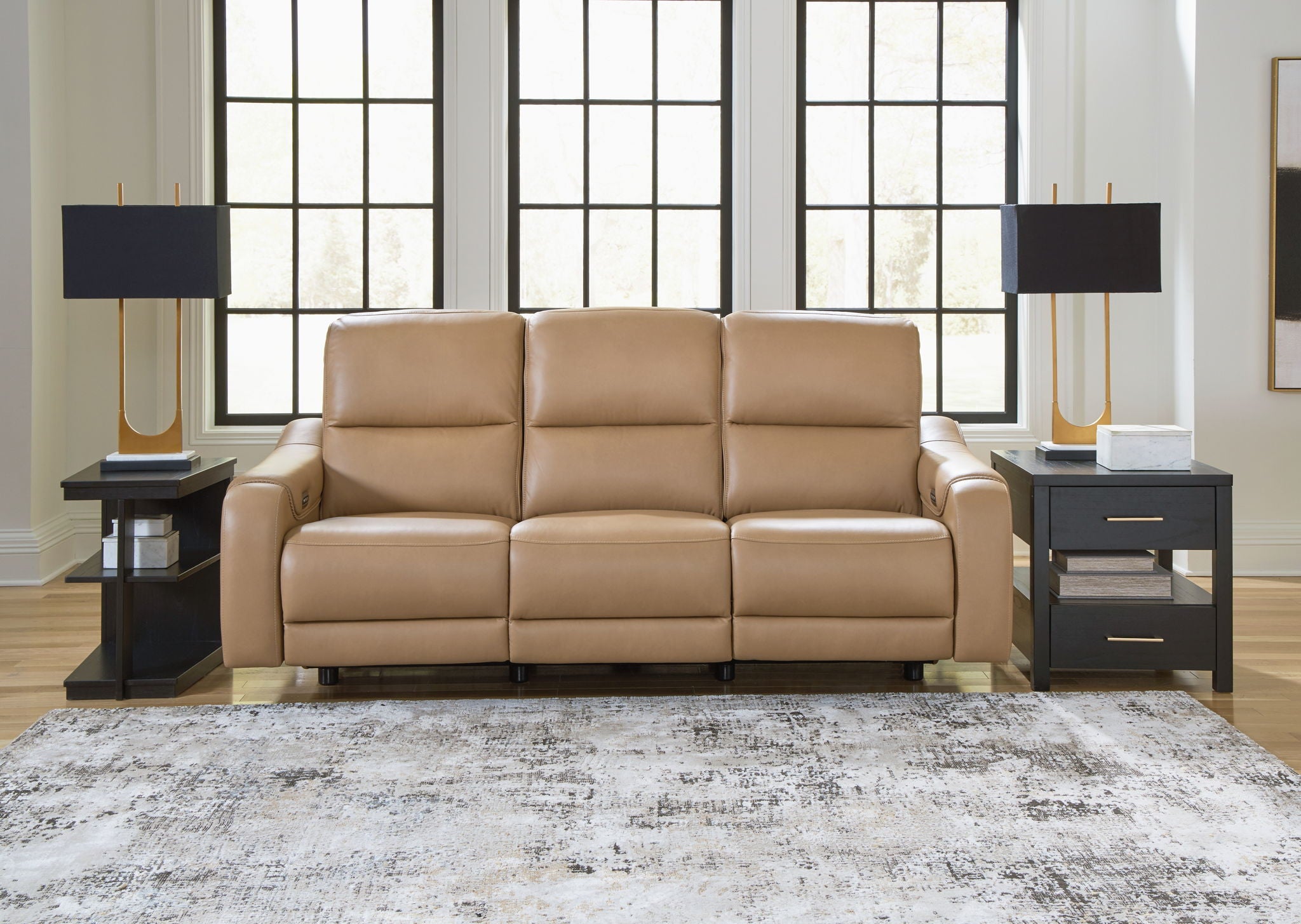 Mosswell - Power Reclining Sofa With Adj Headrest - Toffee - Urban Living Furniture (Los Angeles, CA)