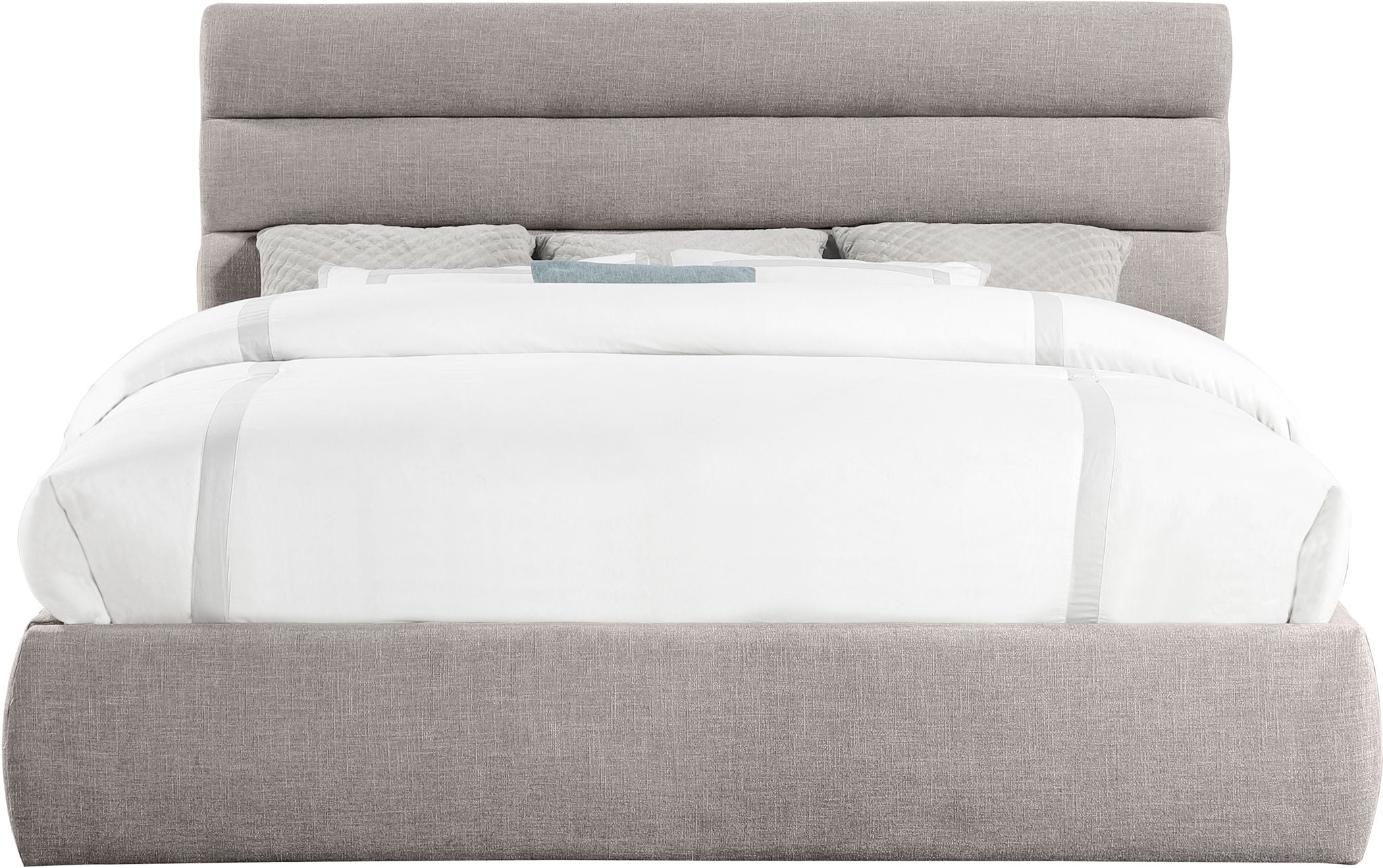 Adam - Linen Fabric Bed With 52" Headboard