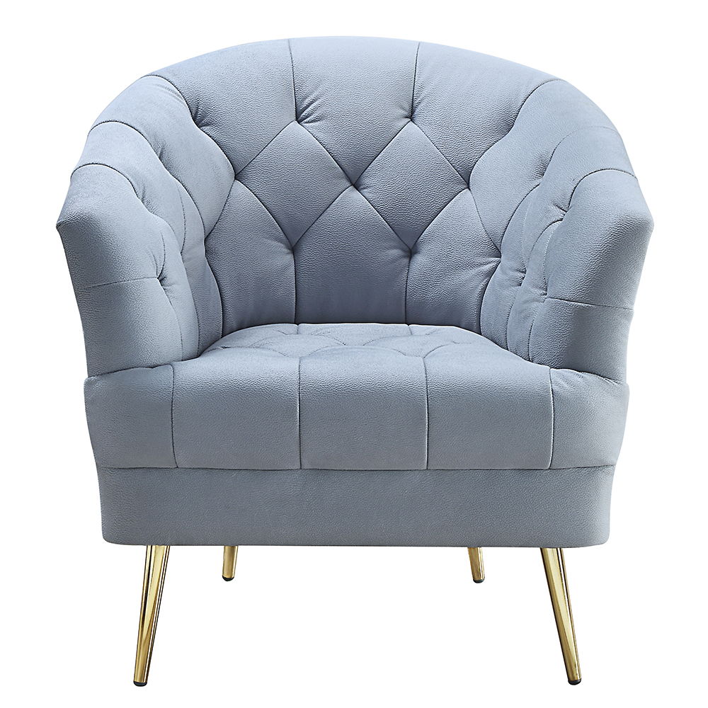 Bayram - Chair - Light Gray Velvet - Urban Living Furniture (Los Angeles, CA)