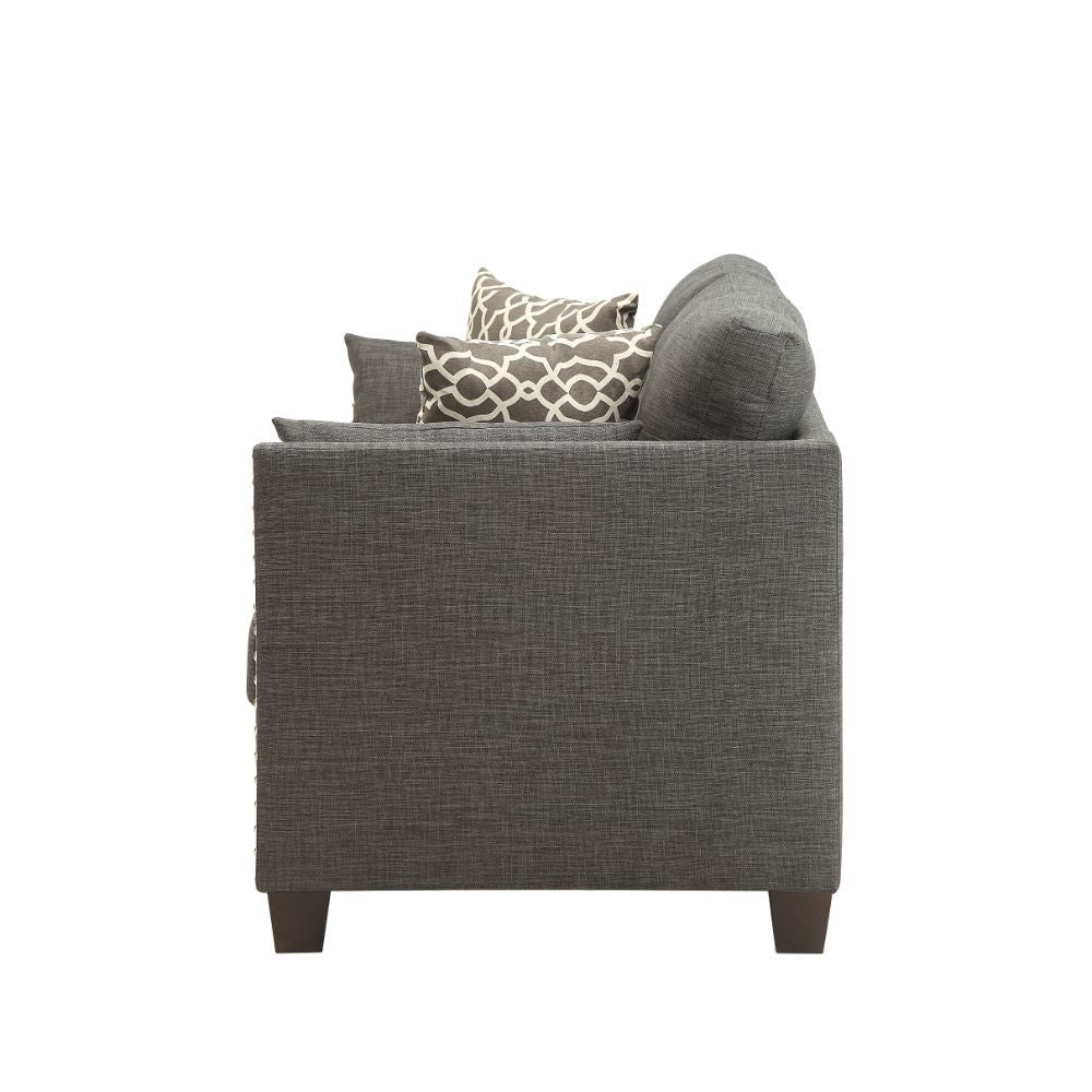 Laurissa - Loveseat - Light Charcoal Linen - Urban Living Furniture (Los Angeles, CA)