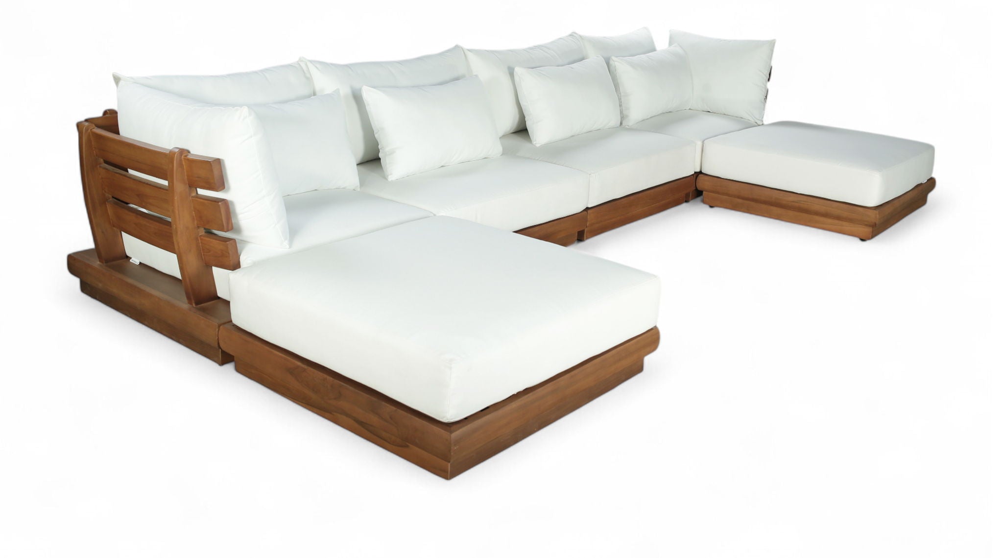 Mirella - 6 Piece Water Resistant Fabric Upholstered Outdoor Patio Modular Sectional - Urban Living Furniture (Los Angeles, CA)