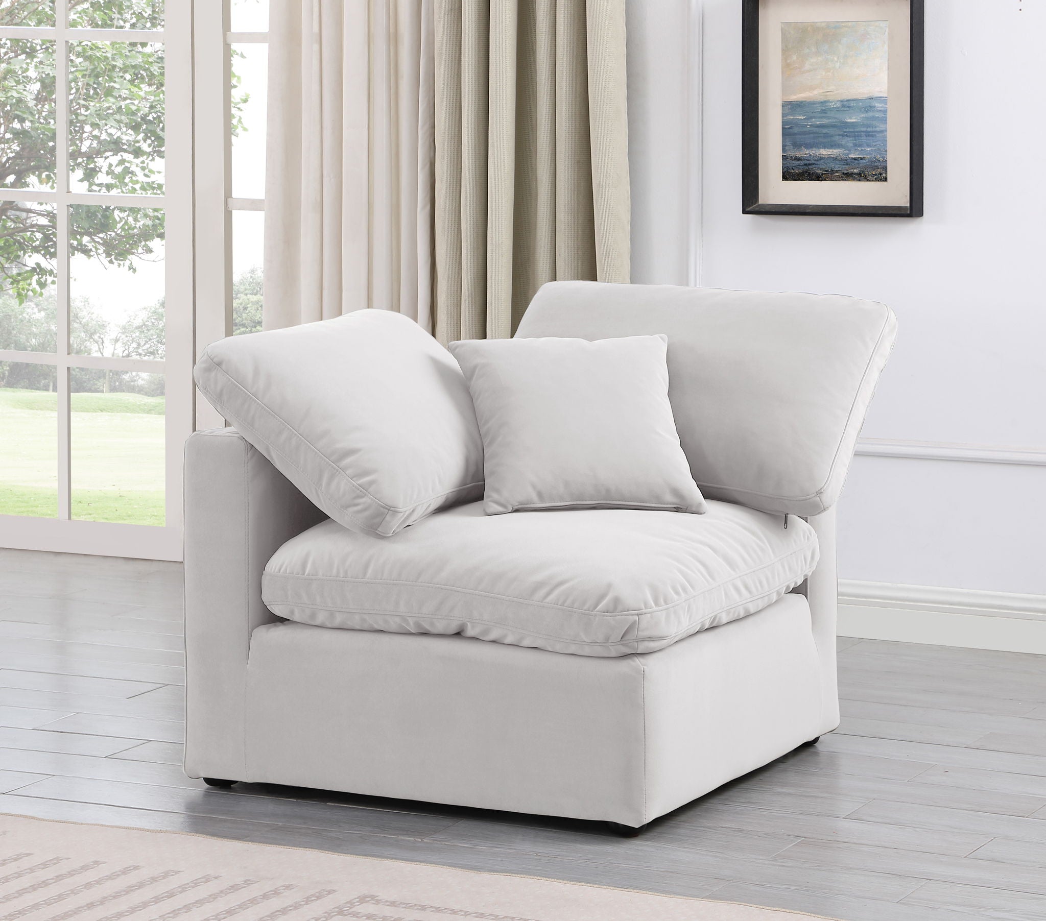 Indulge - Velvet Corner Chair - Urban Living Furniture (Los Angeles, CA)
