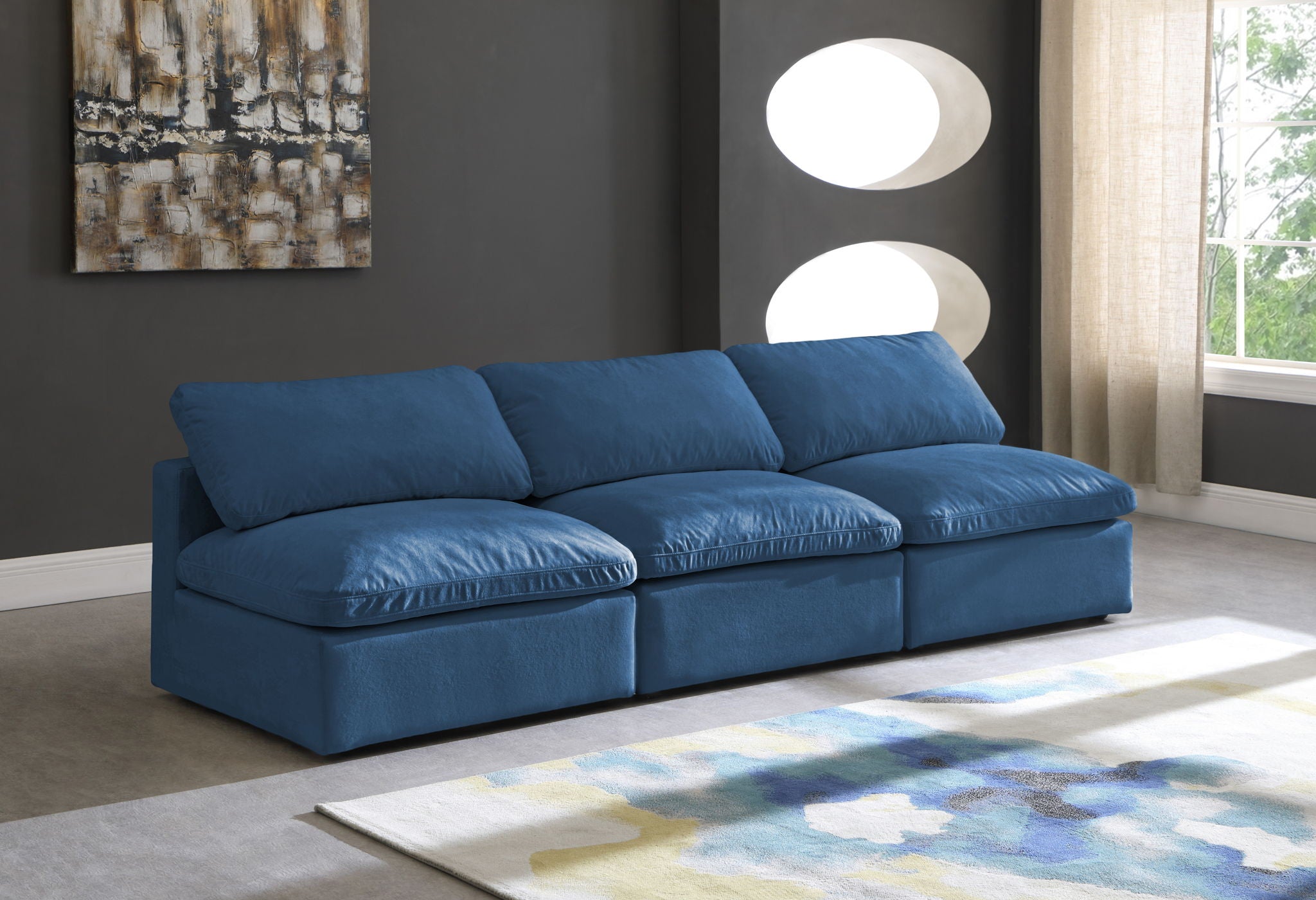 Plush - Modular Armless 3 Seat Sofa - Urban Living Furniture (Los Angeles, CA)
