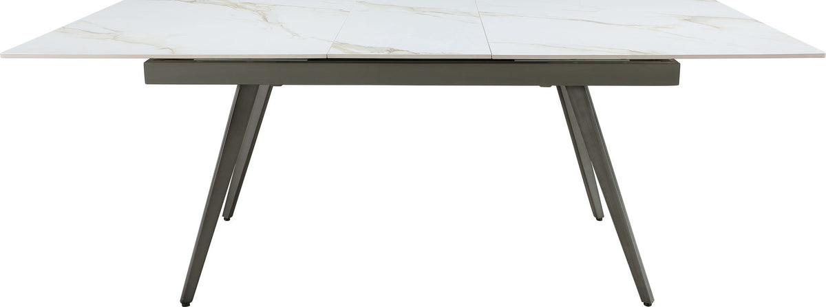 Lucia - Extendable Stone Top Metal Leg Dining Table