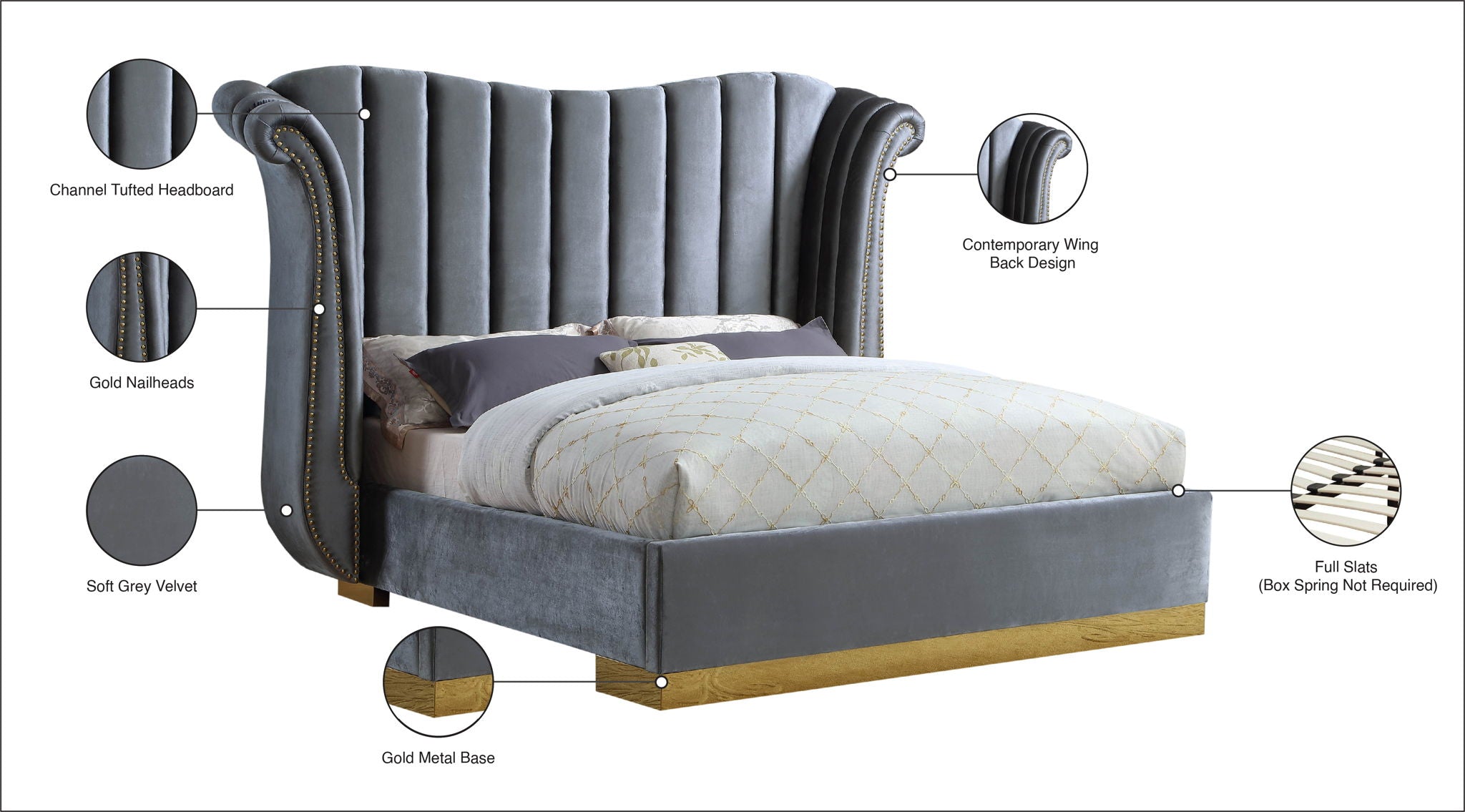 Flora - Bed - Urban Living Furniture (Los Angeles, CA)