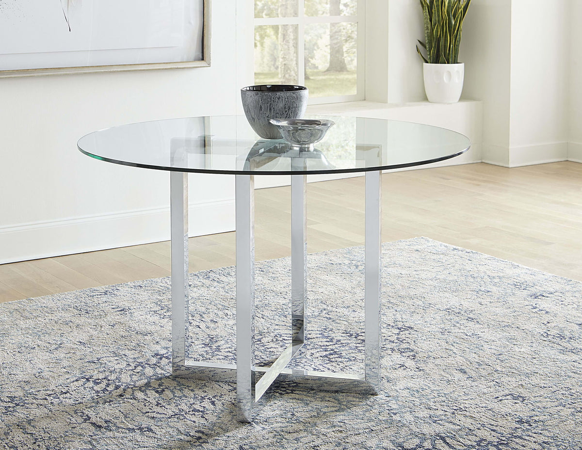 Amalfi - Round Glass Top Table