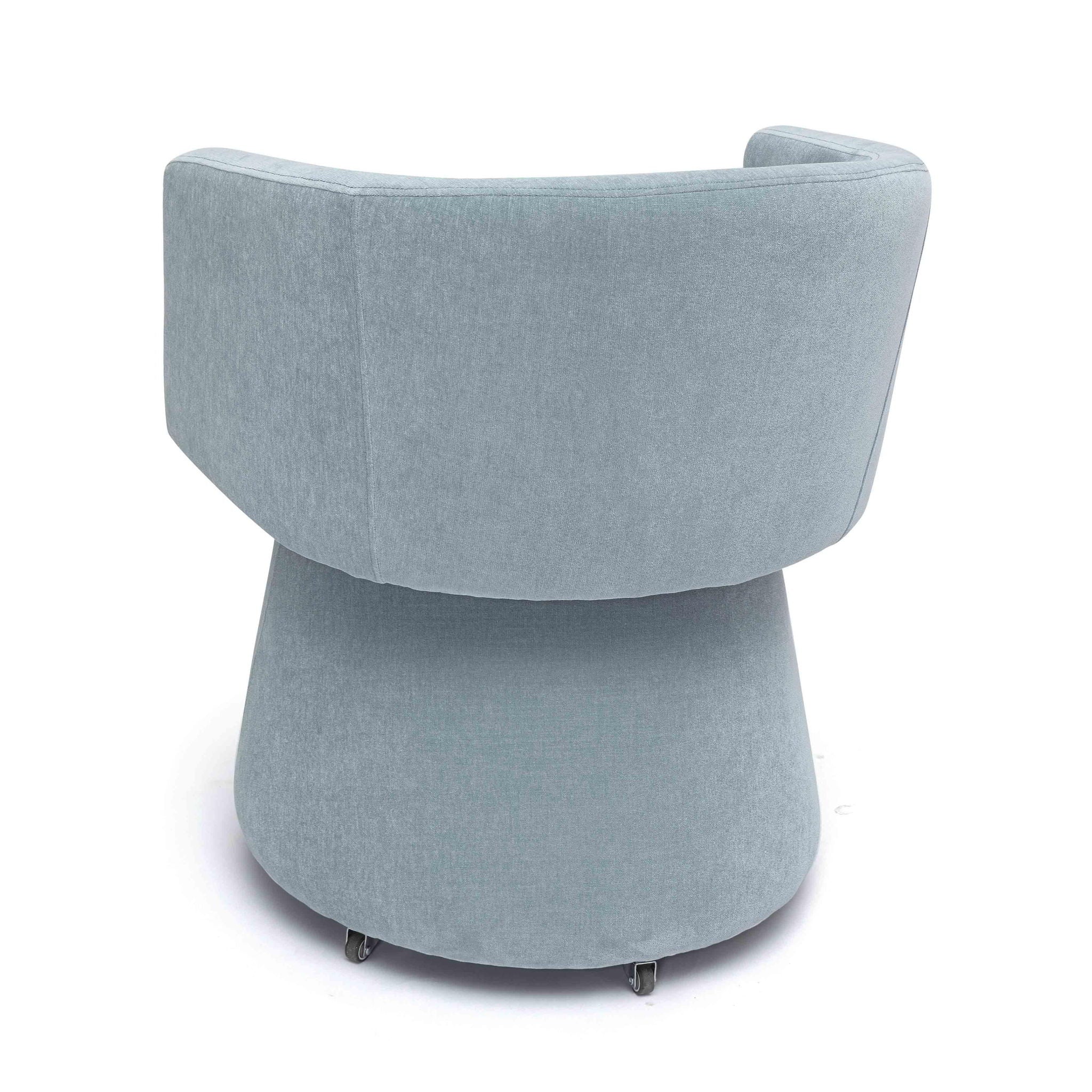 Kristen - Upcycled Chenille Rolling Desk Chair - Urban Living Furniture (Los Angeles, CA)