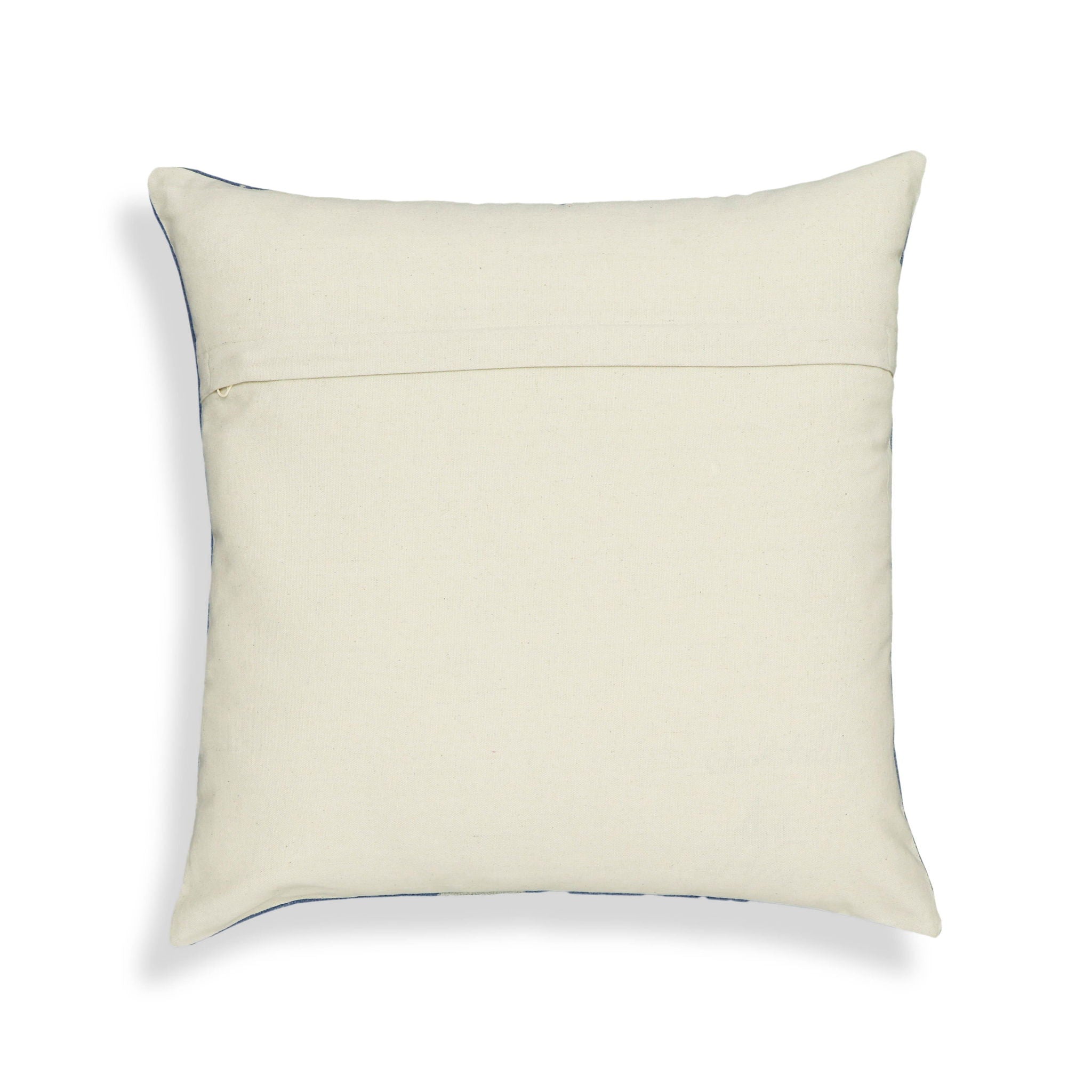 Indigo - Triangles Cotton Square Accent Pillow - Indigo - Urban Living Furniture (Los Angeles, CA)