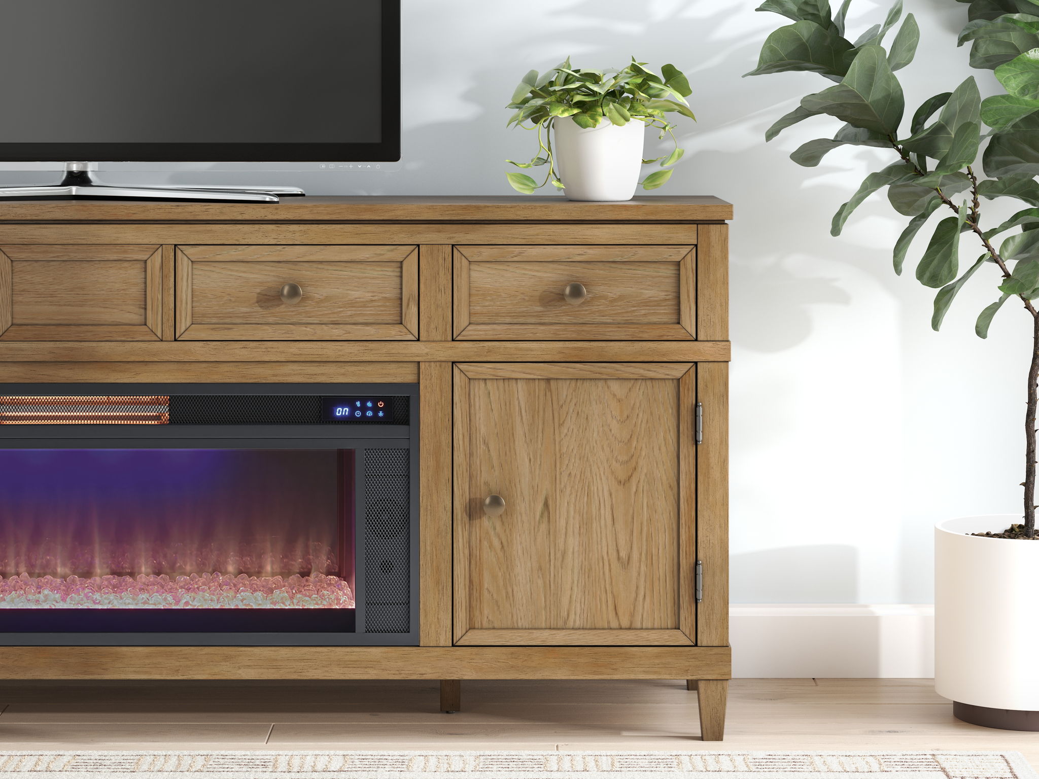 Sharlance - 81" TV Stand With Electric Fireplace - Urban Living Furniture (Los Angeles, CA)