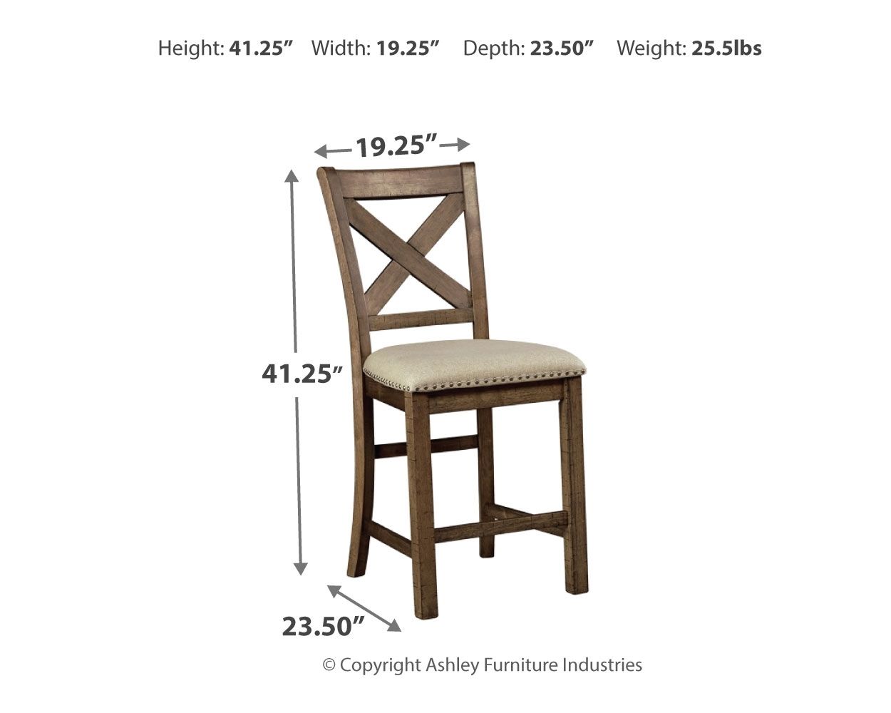 Moriville - Beige - Upholstered Barstool (Set of 2) - Urban Living Furniture (Los Angeles, CA)