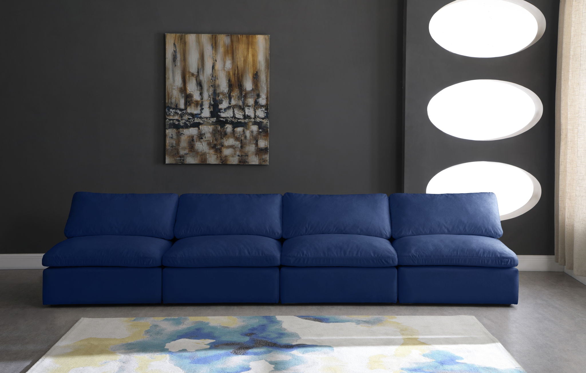Cozy - Modular Armless 4 Seat Sofa - Urban Living Furniture (Los Angeles, CA)
