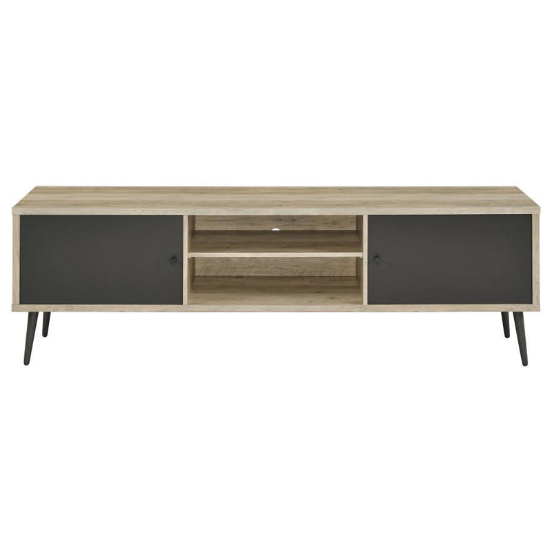 Allie - 2 Door Engineered Wood TV Stand - Distressed Pine