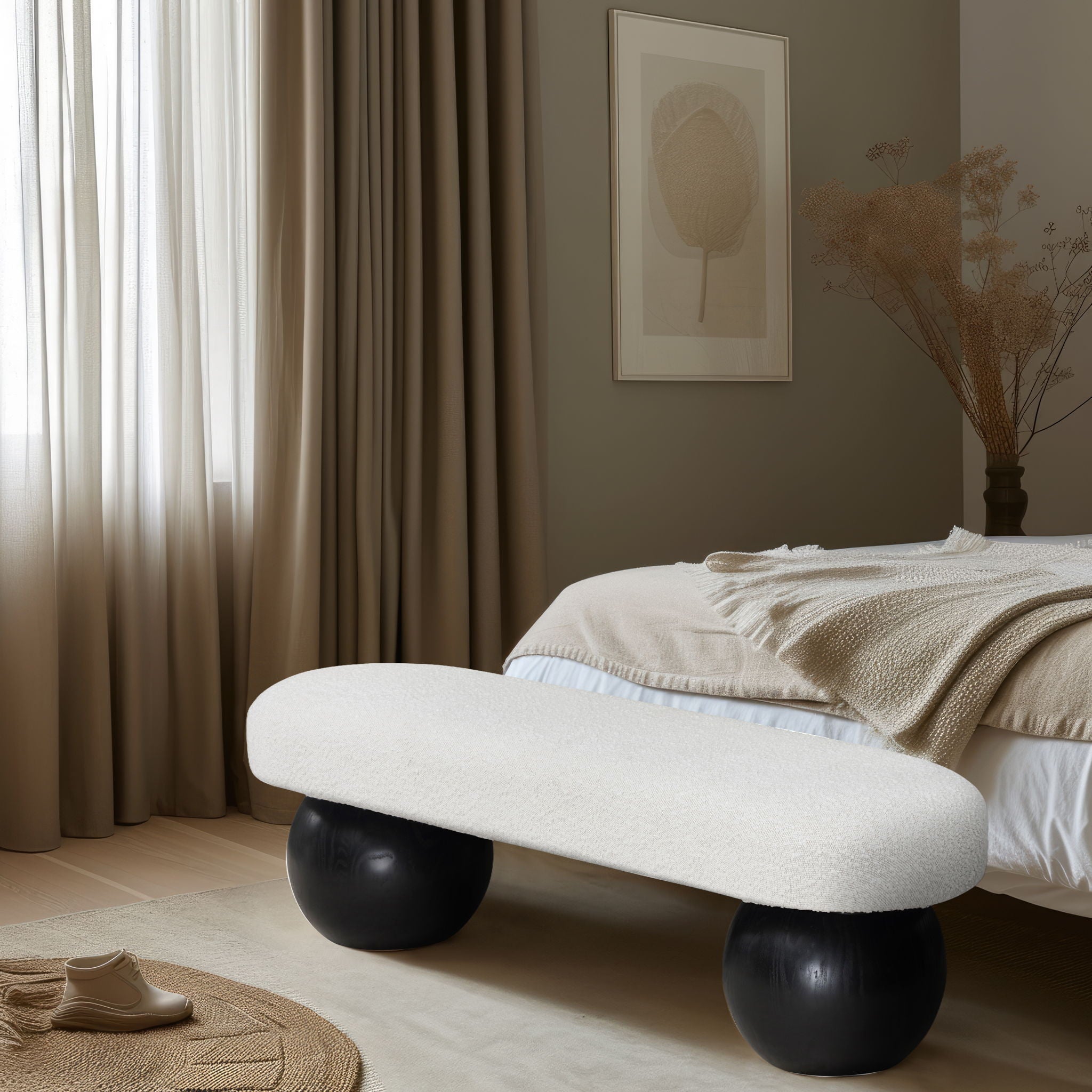 Bowie - Bench - Black Legs