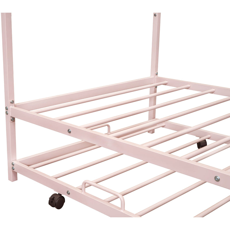 House Bed With Trundle