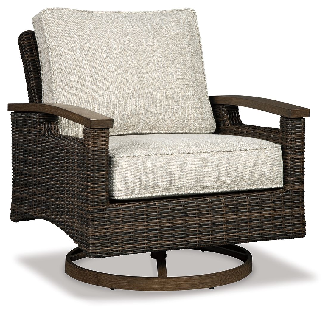 Paradise Trail - Swivel Lounge Chair (Set of 2) - Medium Brown - Urban Living Furniture (Los Angeles, CA)