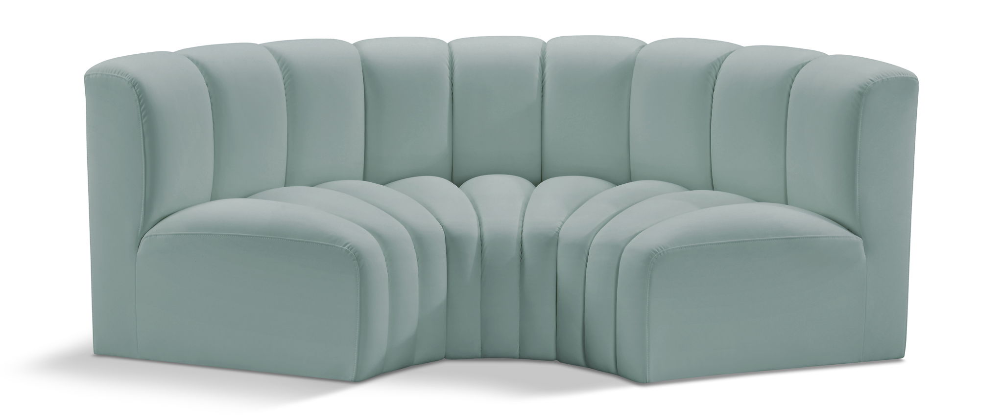 Arc - Faux Leather 3 Piece Modular U-Shaped Sofa - Urban Living Furniture (Los Angeles, CA)
