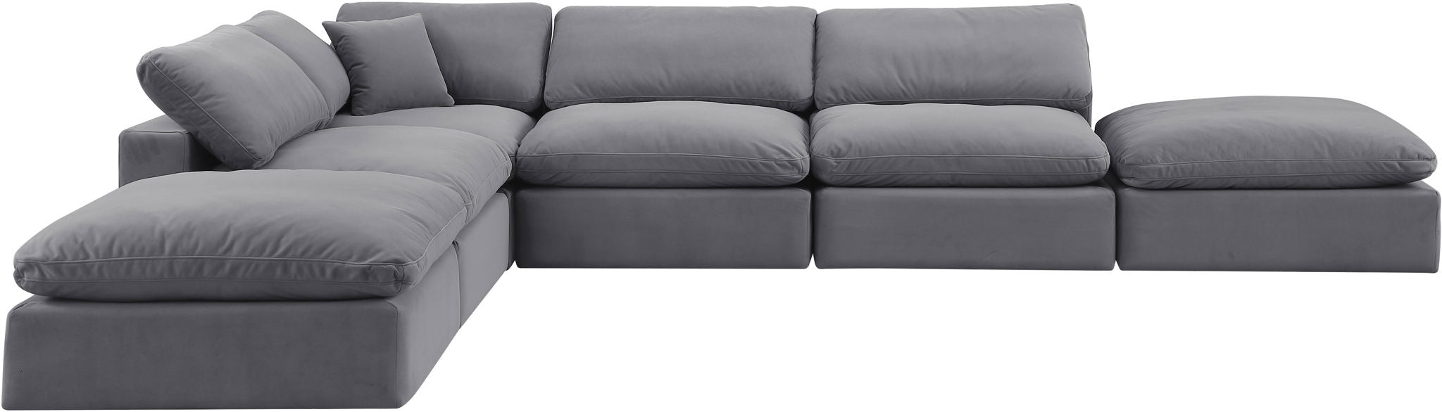 Comfy - 6 Piece Velvet Modular Sectional - Urban Living Furniture (Los Angeles, CA)
