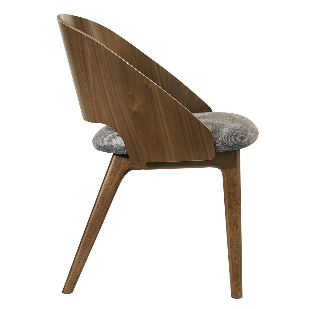 Delmon - Side Chair (Set of 2) - Dark Walnut / Gray - Urban Living Furniture (Los Angeles, CA)
