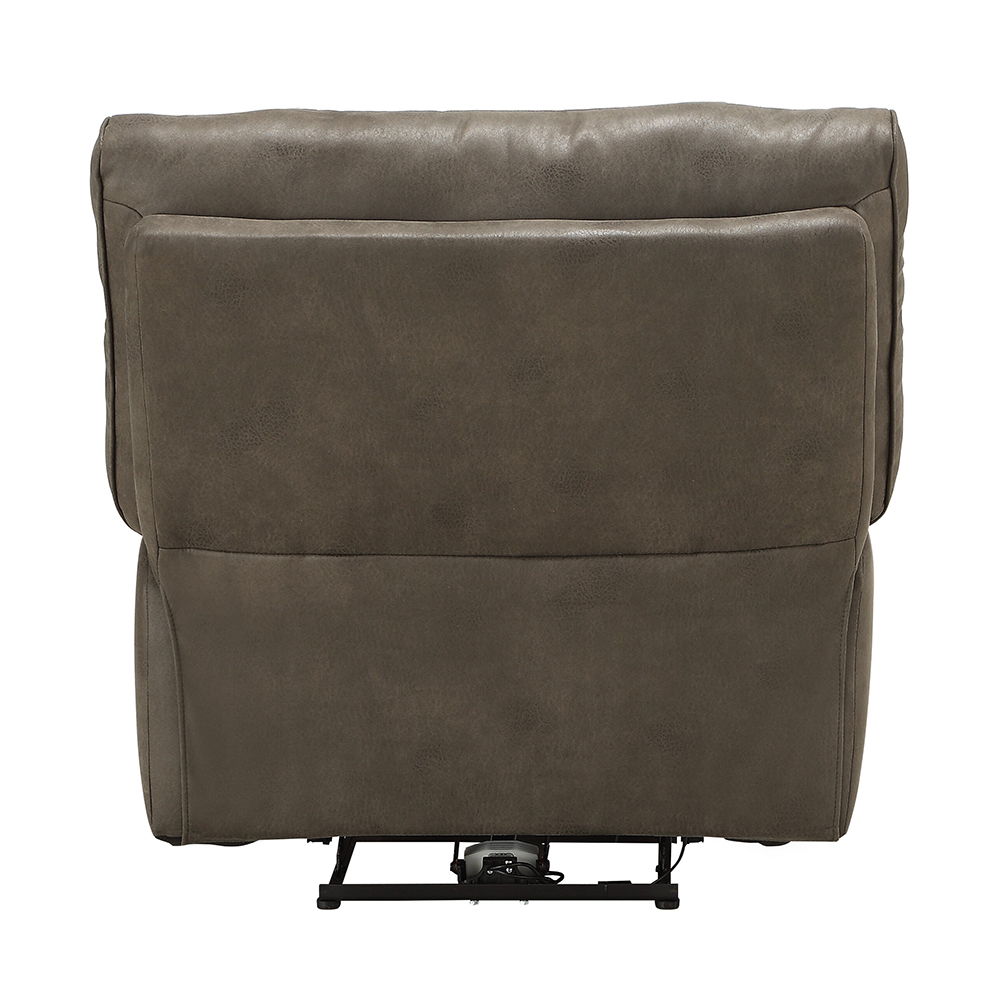 Harumi - Recliner - Gray Leather-Aire - Urban Living Furniture (Los Angeles, CA)