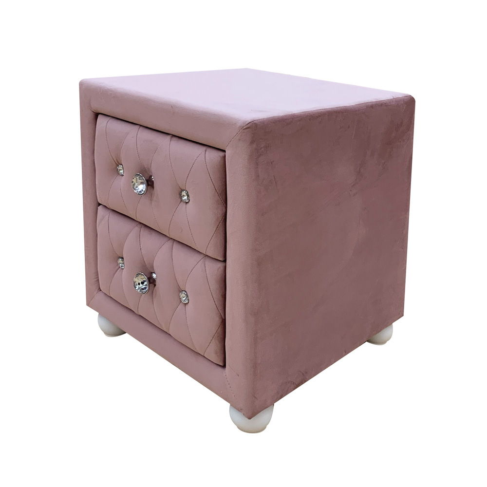 Reggie - Nightstand - Pink Fabric - Urban Living Furniture (Los Angeles, CA)