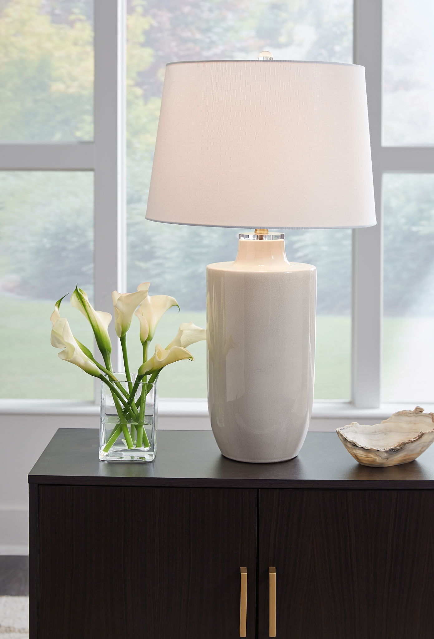 Cylener - Off White - Ceramic Table Lamp - Urban Living Furniture (Los Angeles, CA)