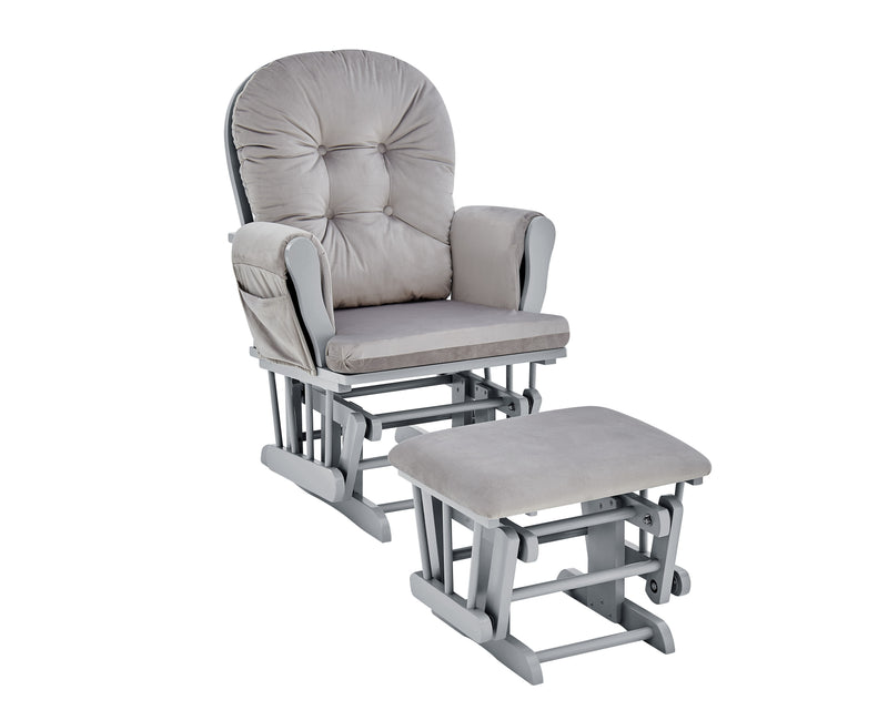 Mason - Glider And Ottoman Gray Wood - Urban Living Furniture (Los Angeles, CA)