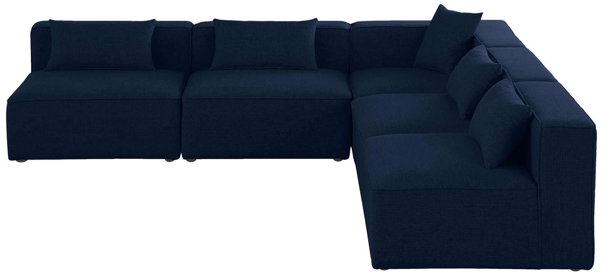Cube - Linen 5 Piece Modular Corner Armless Sectional - Urban Living Furniture (Los Angeles, CA)