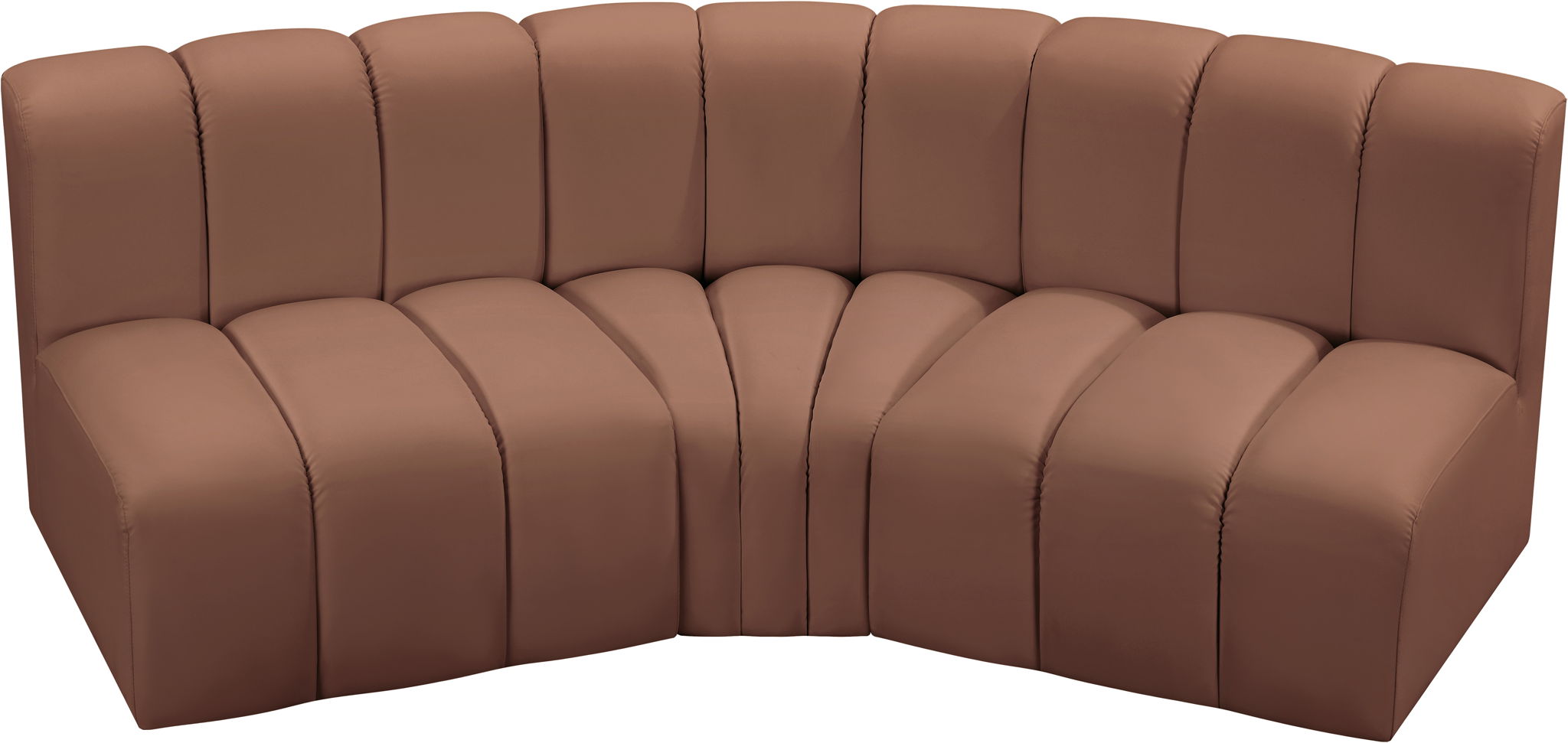 Arc - Faux Leather 3 Piece Modular Corner Sofa