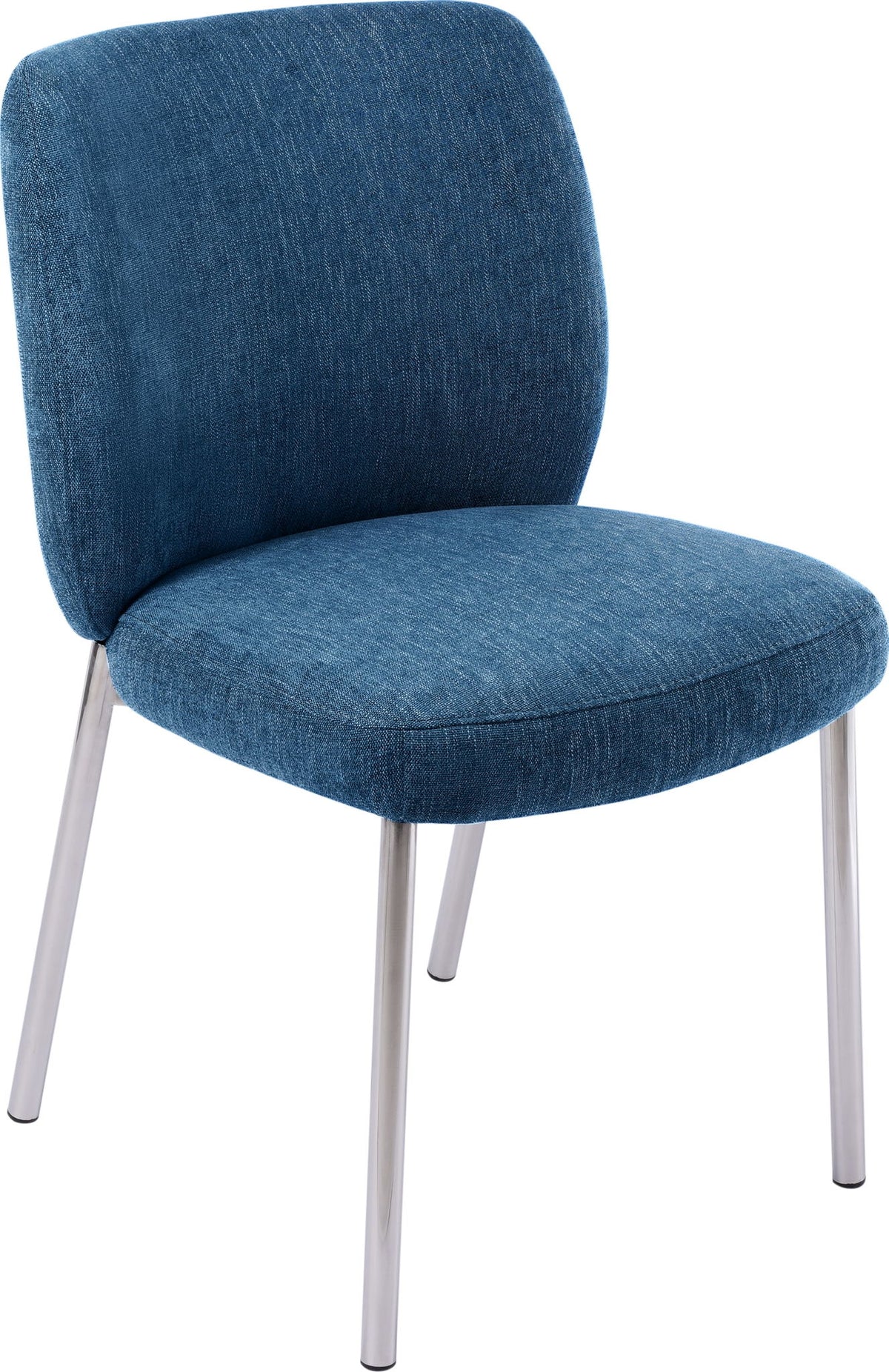 Fomo - Chenille Upholstered Stainless Steel Base Dining Chair (Set of 2)