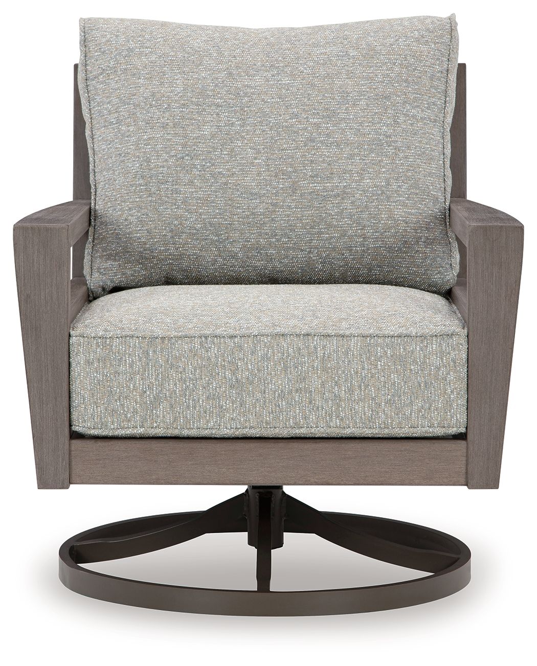 Hillside Barn - Gray / Brown - Swivel Lounge W/ Cushion - Urban Living Furniture (Los Angeles, CA)