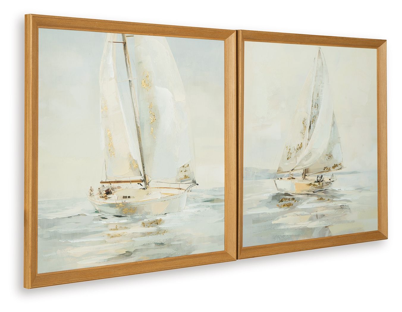 Winbrook - Gray / Tan / Gold Finish - Wall Art Set (Set of 2) - Urban Living Furniture (Los Angeles, CA)