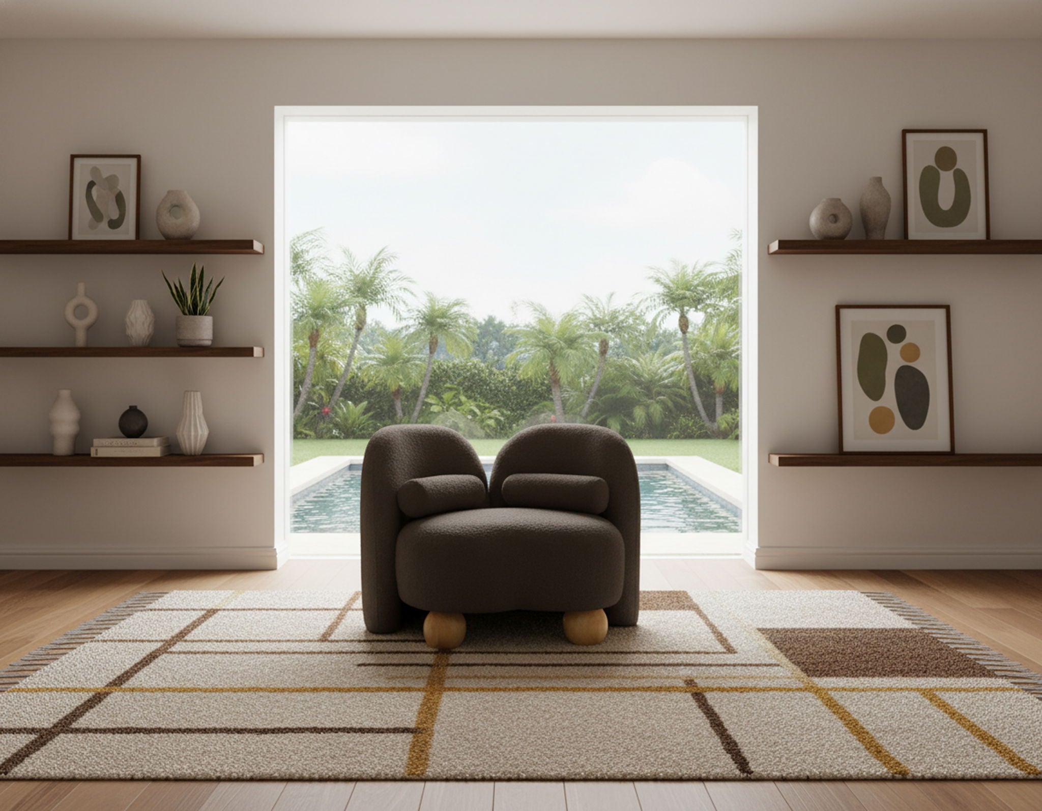 Daphne - Boucle Chair - Urban Living Furniture (Los Angeles, CA)