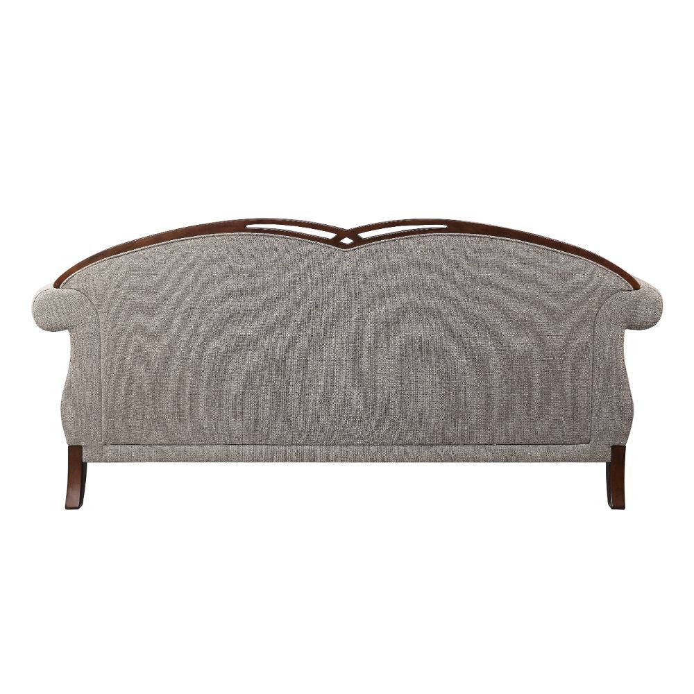 Miyeon - Sofa With 5 Pillows - Fabric & Cherry - Urban Living Furniture (Los Angeles, CA)