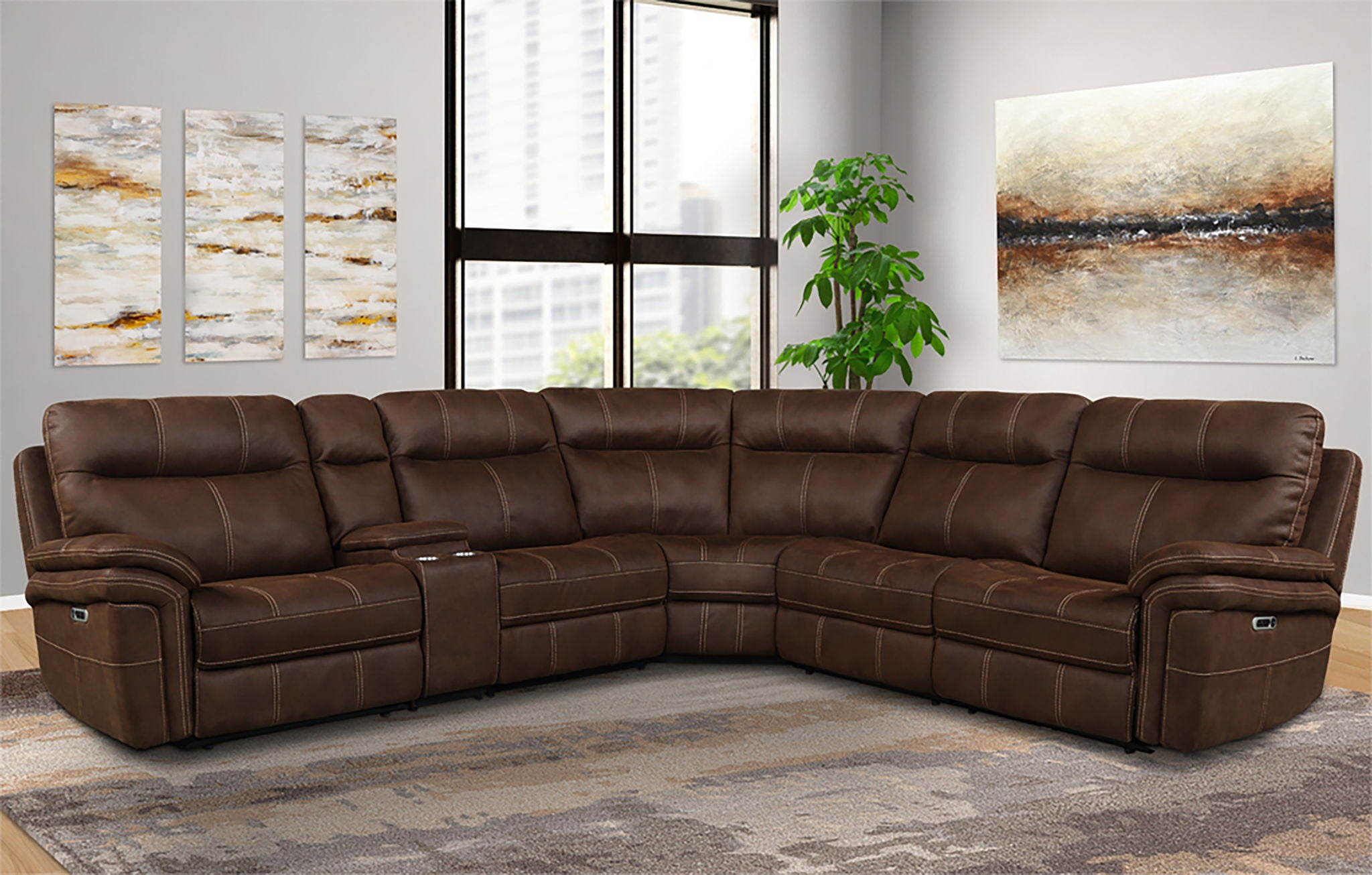 Mason - Modular Power Reclining Sectional - Urban Living Furniture (Los Angeles, CA)