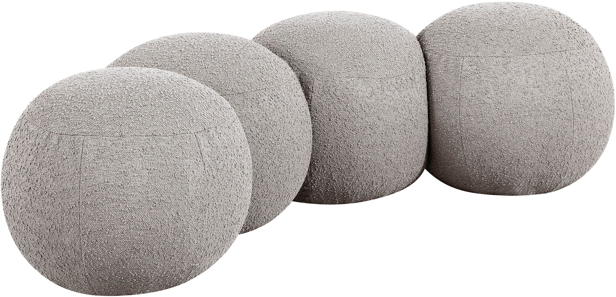 Apollo - Boucle Fabric Bench