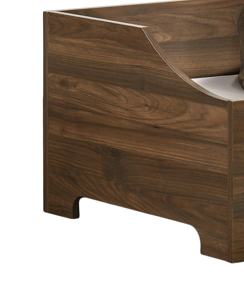 Gibson - Alder Wood Finish Modern Comfy Pet Bed With Cushion - Brown - Urban Living Furniture (Los Angeles, CA)