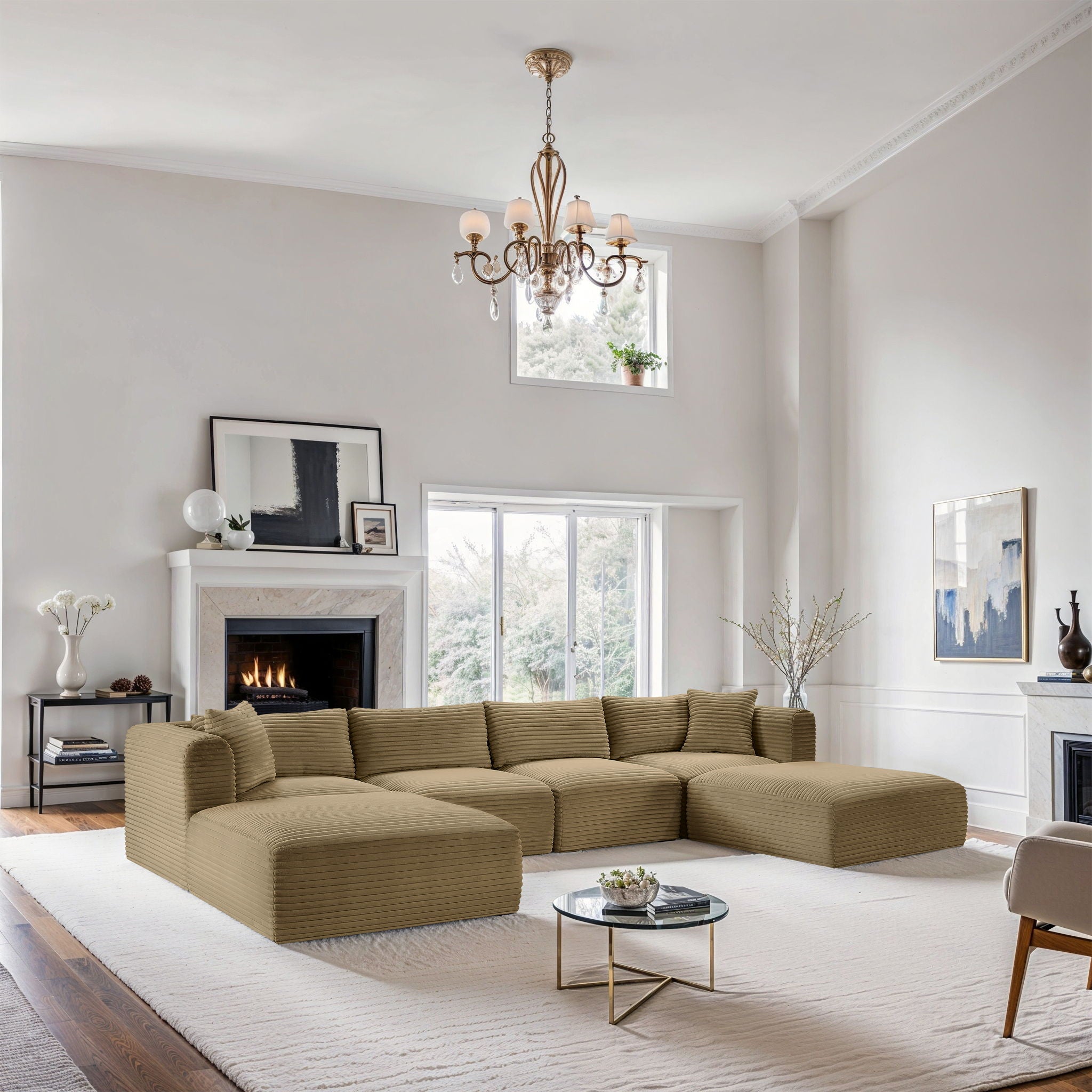 Shaggy - 6 Piece Modular Sectional With 2 Ottomans - Urban Living Furniture (Los Angeles, CA)