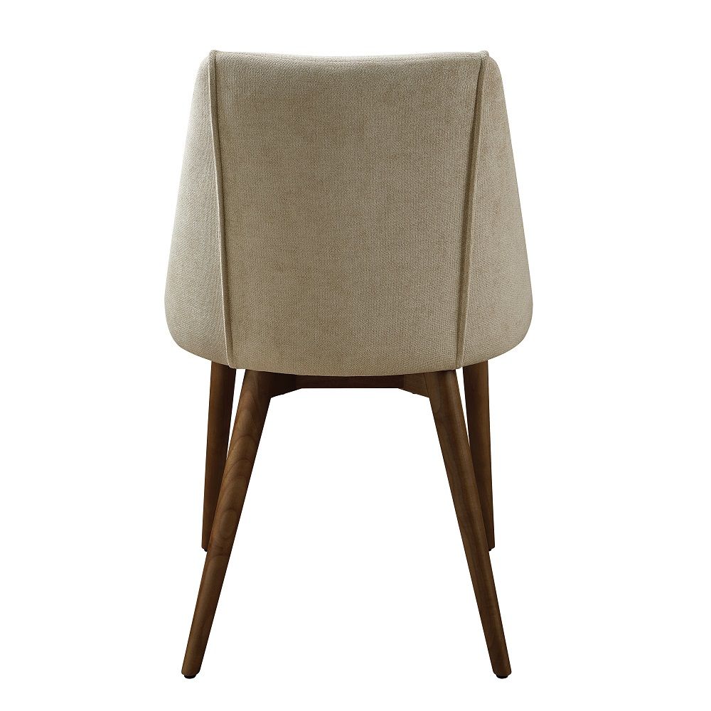Willene - Side Chair (Set of 2) - Beige Fabric & Walnut - Urban Living Furniture (Los Angeles, CA)