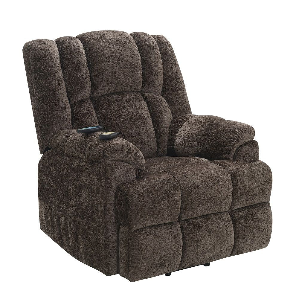 Pacay - Power Recliner With Lift & Heating & Massage - Brown - Urban Living Furniture (Los Angeles, CA)