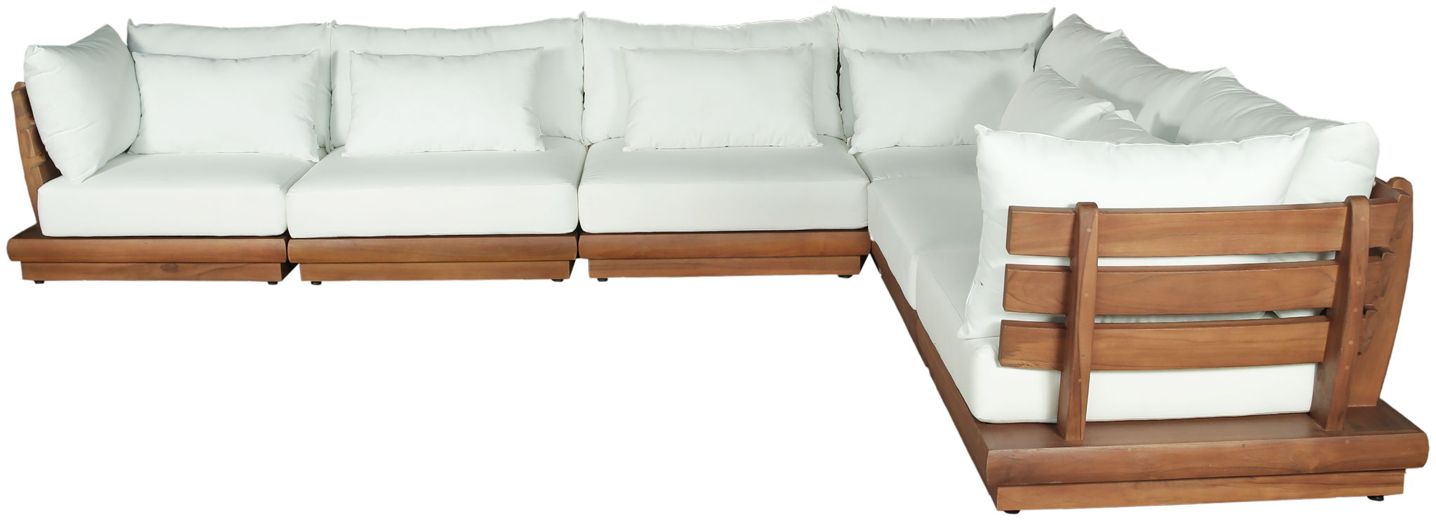 Mirella - 6 Piece Water Resistant Fabric Upholstered Outdoor Patio Modular Sectional - Urban Living Furniture (Los Angeles, CA)