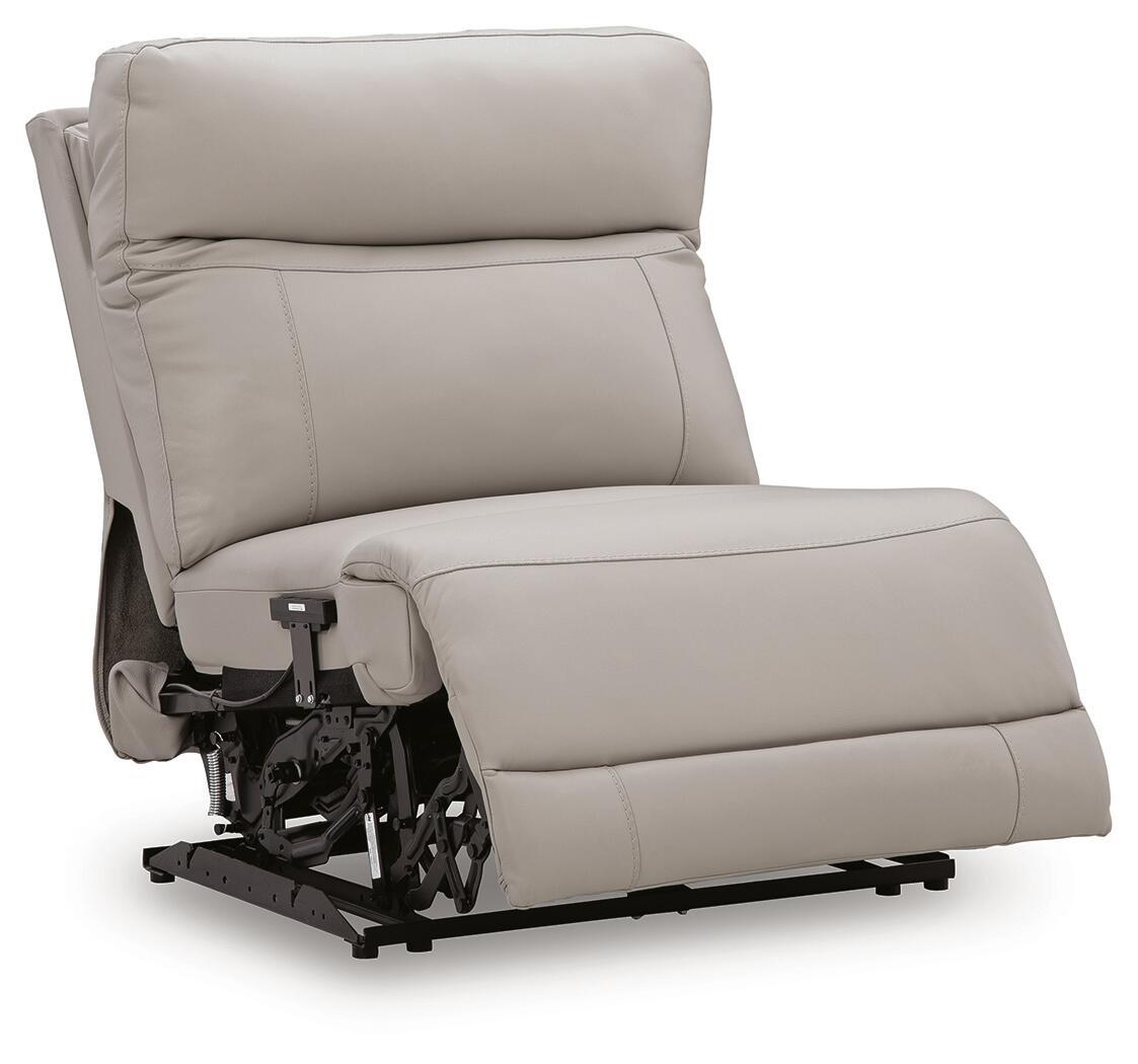 Gravier - Power Armless Recliner With Adjustable Headrest - Gray - Urban Living Furniture (Los Angeles, CA)