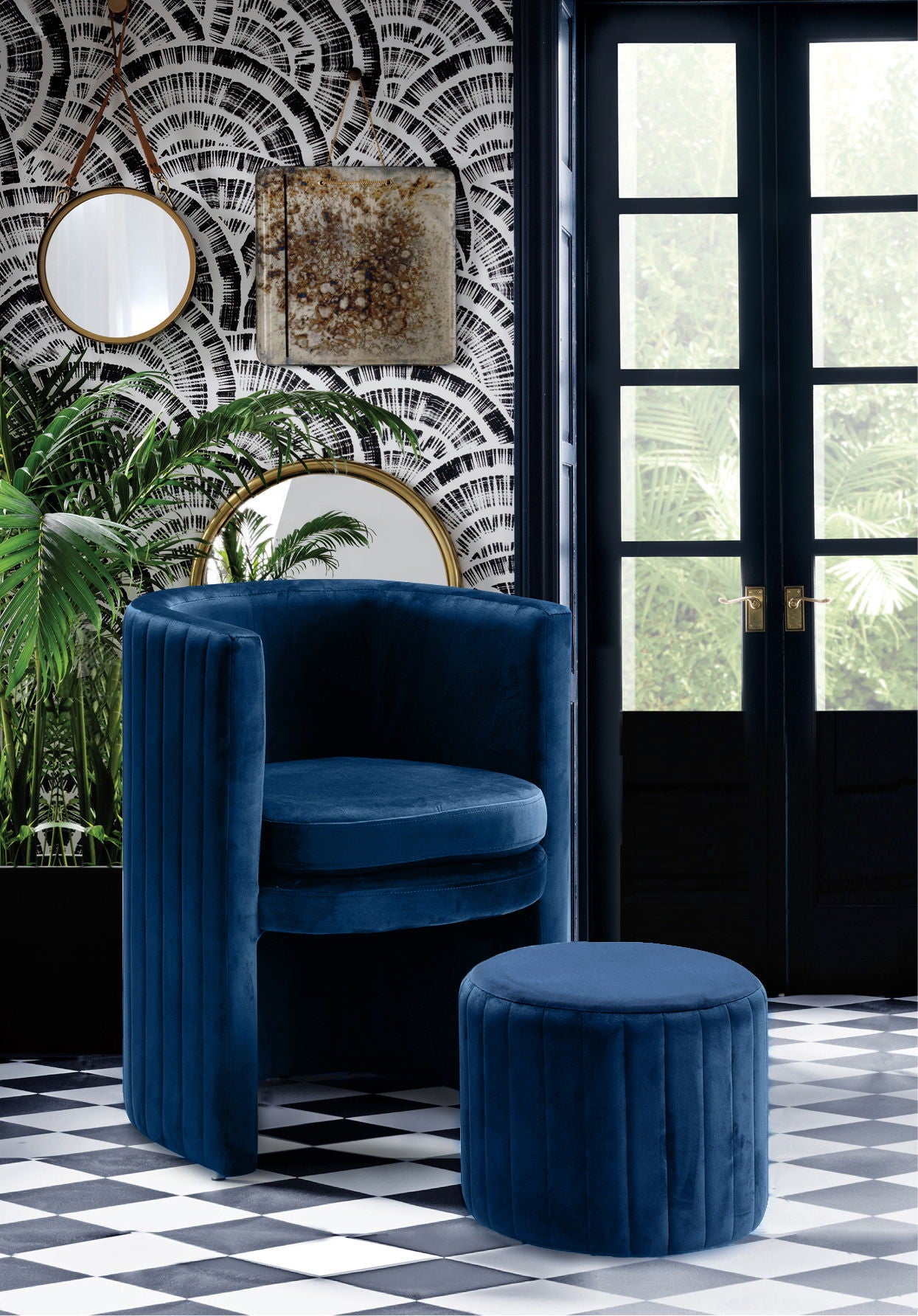 Selena - Accent Chair and Ottoman Set - Urban Living Furniture (Los Angeles, CA)