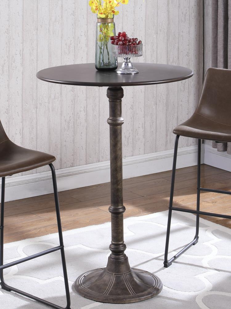 Rustic Dark Russet and Antique Bronze Counter-Height  Table - Urban Living Furniture (Los Angeles, CA)