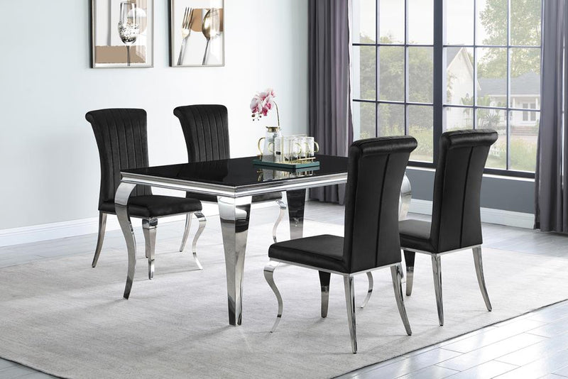 Barzini Dining Contemporary Black Dining Table - Urban Living Furniture (Los Angeles, CA)