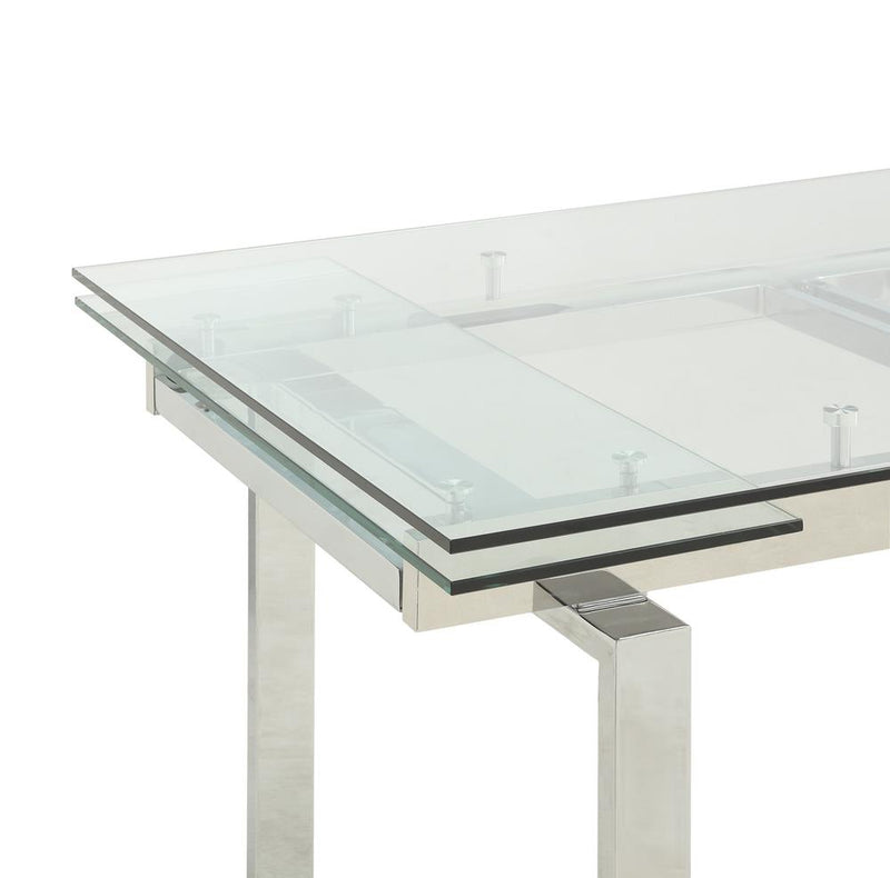 G106281 Contemporary Wexford Chrome Dining Table - Urban Living Furniture (Los Angeles, CA)